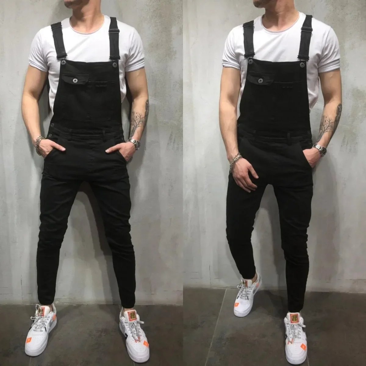 Jumpsuits Men Jeans Pencil Pants Denim Ankle Length Cargo Overalls Pockets One Piece Spliced High Street Solid Washing 2024
Jumpsuits Men Jeans Pencil Pants Denim Ankle Length Cargo Overalls Pockets One Piece Spliced High Street Solid Washing 2024