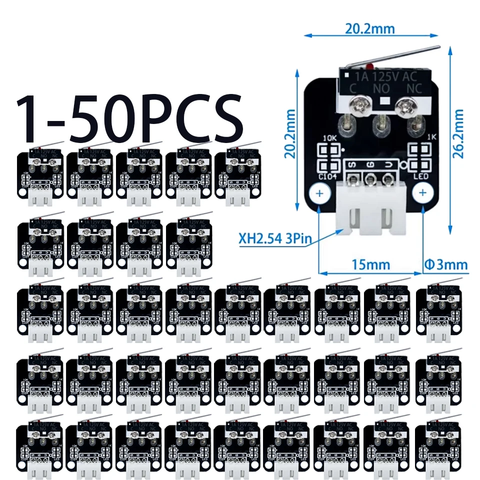 1-50 шт. аксессуары для материнской платы CR-10 3D-принтер механический концевой выключатель концевой стопор горизонтальный сенсорный сброс хода
1-50 шт. аксессуары для материнской платы CR-10 3D-принтер механический концевой выключатель концевой стопор горизонтальный сенсорный сброс хода