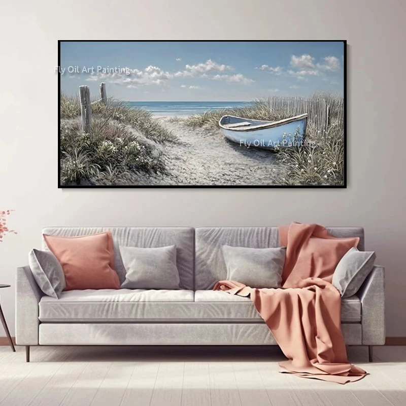 Large Green Blue Modern Landscape Oil Painting On Canvas Fashional Design Grey Blue Seaside View Handmade Home Wall Art Decor
Large Green Blue Modern Landscape Oil Painting On Canvas Fashional Design Grey Blue Seaside View Handmade Home Wall Art Decor