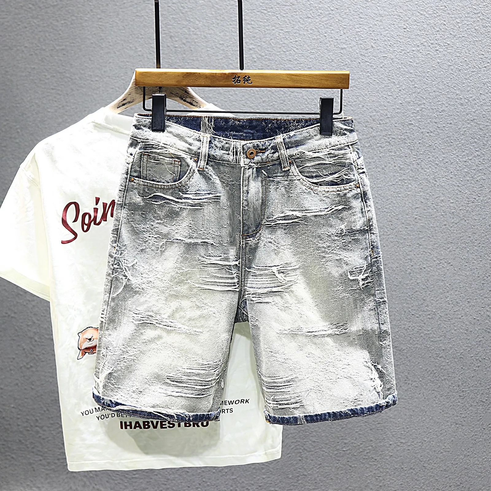 New Summer Men Trendy Jacquard Denim Shorts Jeans Stretch Casual Denim Shorts Man Light Blue Jeans High Quality Cotton Shorts
New Summer Men Trendy Jacquard Denim Shorts Jeans Stretch Casual Denim Shorts Man Light Blue Jeans High Quality Cotton Shorts