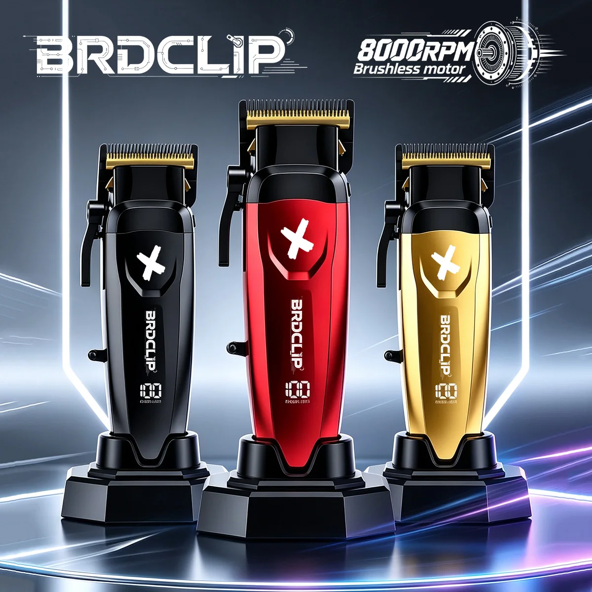 BRDCLIP BRD-8169 8000RPM Brushless Motor hair Clipper Professional Electric Men‘s Hair Trimmer DLC Blade Haircut Machine
BRDCLIP BRD-8169 8000RPM Brushless Motor hair Clipper Professional Electric Men‘s Hair Trimmer DLC Blade Haircut Machine
