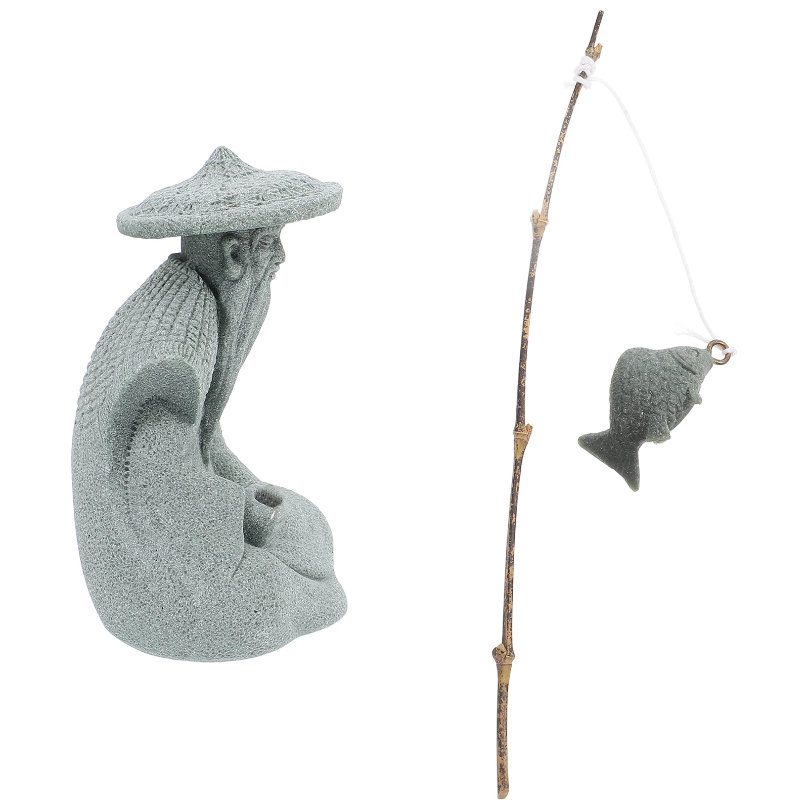 Chinese Decor Asian for Home Rockery Garden Aquarium Fisherman Statue Resin Desktop Adornment
Chinese Decor Asian for Home Rockery Garden Aquarium Fisherman Statue Resin Desktop Adornment