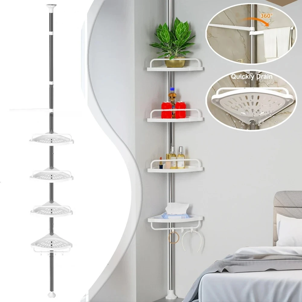 4 Layer Shower Organizer Punch-Free Bathroom Rack for Shampoo Shower Gel Stainless Steel Bathroom Corner Telescopic Storage Rack
4 Layer Shower Organizer Punch-Free Bathroom Rack for Shampoo Shower Gel Stainless Steel Bathroom Corner Telescopic Storage Rack