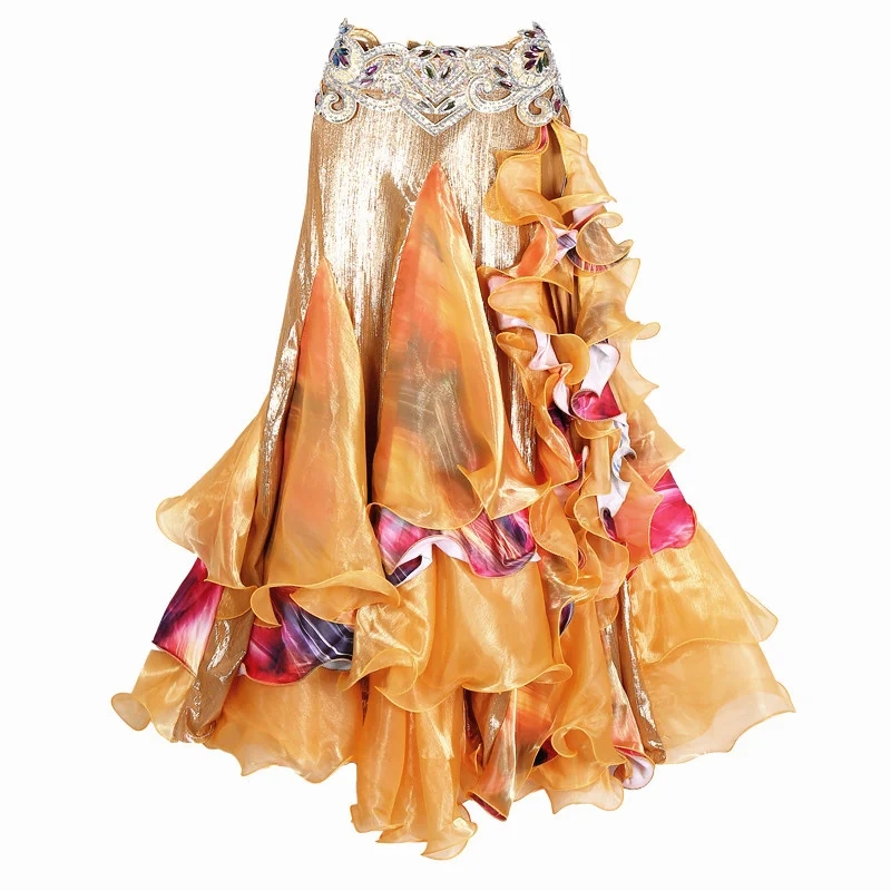 Egyptian Style Clothing Long Full Circle Wrapped Skirts Floral Side Slit Women Belly Dance Skirts with Ruffle
Egyptian Style Clothing Long Full Circle Wrapped Skirts Floral Side Slit Women Belly Dance Skirts with Ruffle