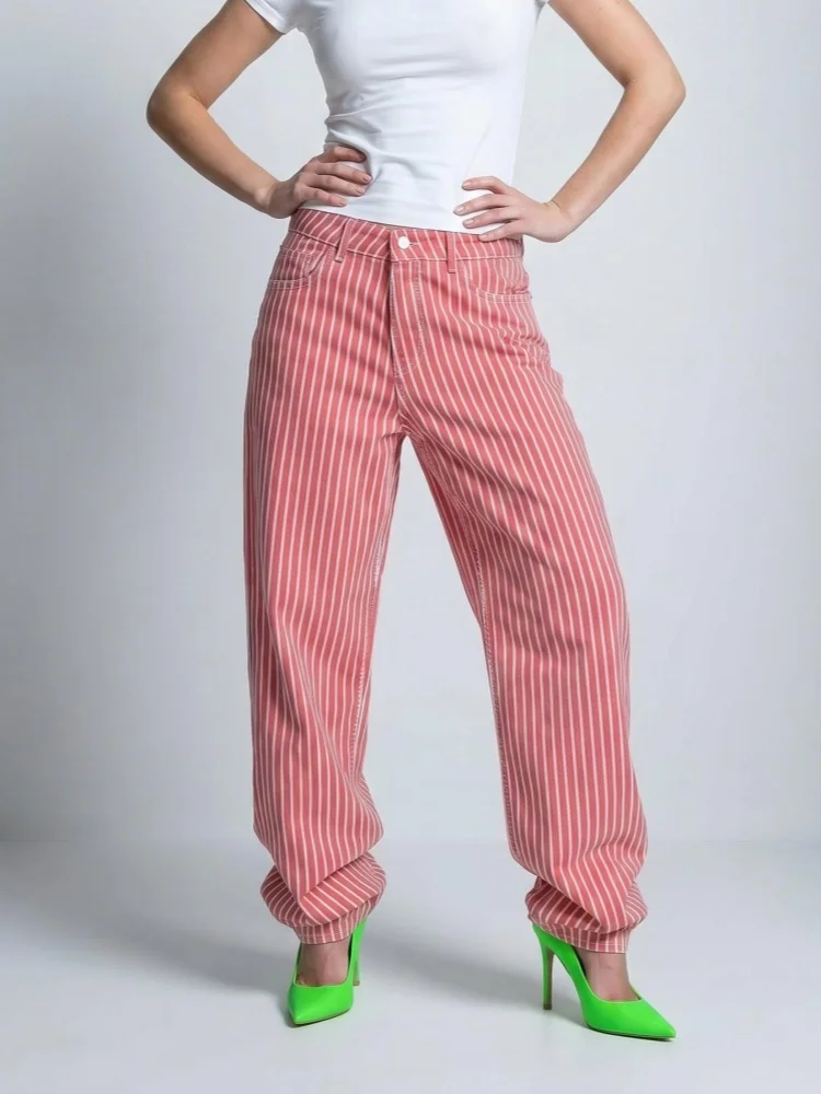 2026 Ropa Y2K Fashion Striped Design Baggy Women's Summer Jeans Pants For Woman Clothing Wide Leg Casual Cotton Long Trousers
2026 Ropa Y2K Fashion Striped Design Baggy Women's Summer Jeans Pants For Woman Clothing Wide Leg Casual Cotton Long Trousers