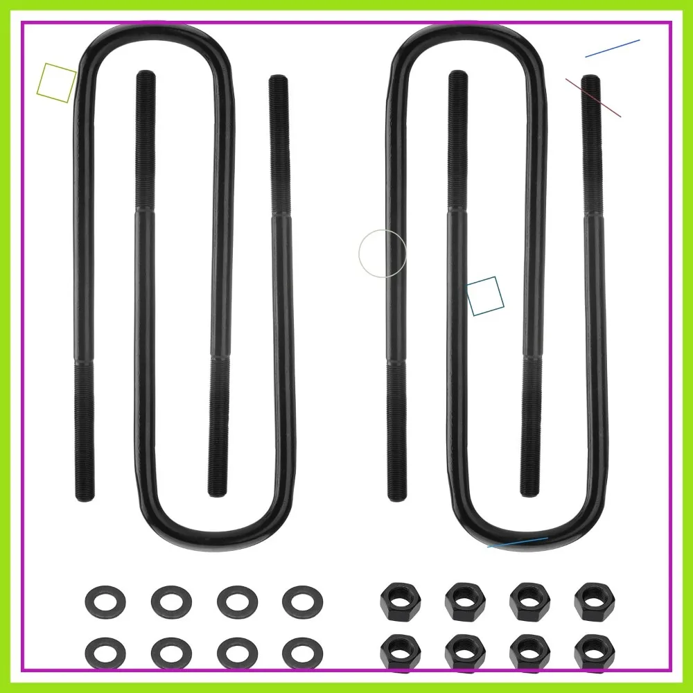 4pcs Semi-Round U-Bolts for Ford F250 F350 Super Duty 4WD 1999-2004 12.5" x 3" x 9/16"
4pcs Semi-Round U-Bolts for Ford F250 F350 Super Duty 4WD 1999-2004 12.5" x 3" x 9/16"