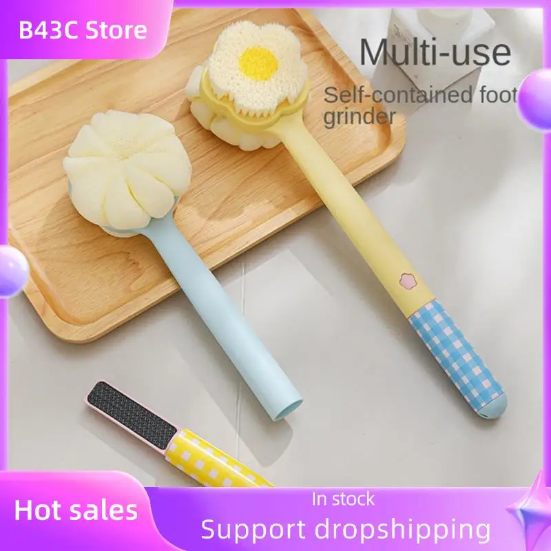 B14C Dopamine Flower Bath Brush Long Handle With Foot Grinder Shower Body Dual-Sided Back Scrubber
B14C Dopamine Flower Bath Brush Long Handle With Foot Grinder Shower Body Dual-Sided Back Scrubber