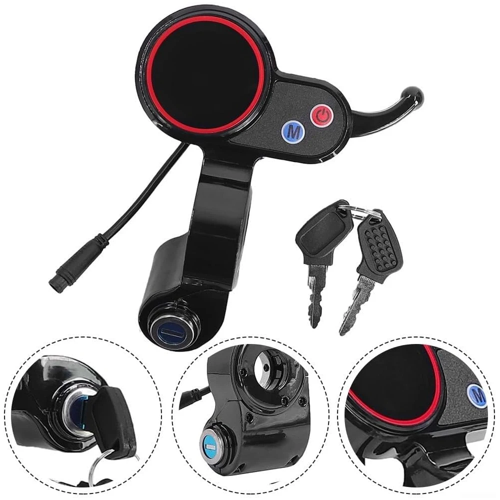 JT-100 Instrument 6-pin LCD Display for Hitway H5 Electric Scooter Scooter Display with Lock Electric Scooter Dashboard Accessor
JT-100 Instrument 6-pin LCD Display for Hitway H5 Electric Scooter Scooter Display with Lock Electric Scooter Dashboard Accessor