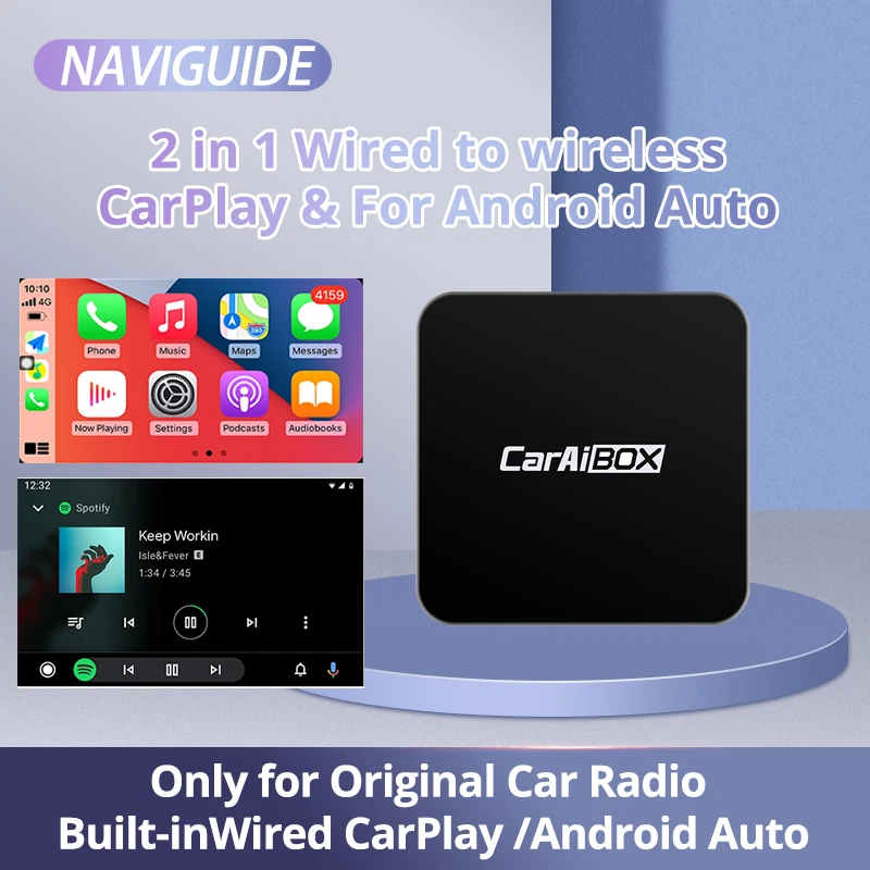 Car Intelligent Systems For Car With Wired CarPlay Wireless CarPlay Dongle Wireless Android Auto Adapter 2in1 AI Smart Box
Car Intelligent Systems For Car With Wired CarPlay Wireless CarPlay Dongle Wireless Android Auto Adapter 2in1 AI Smart Box