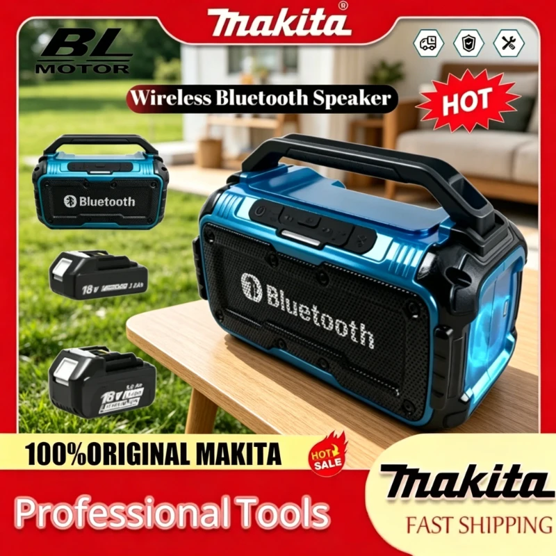Makita Bluetooth Speaker Cordless Portable Surround Speakers Dual Channel Subwoofer Loudspeaker 3D Outdoor For 18V Battery
Makita Bluetooth Speaker Cordless Portable Surround Speakers Dual Channel Subwoofer Loudspeaker 3D Outdoor For 18V Battery