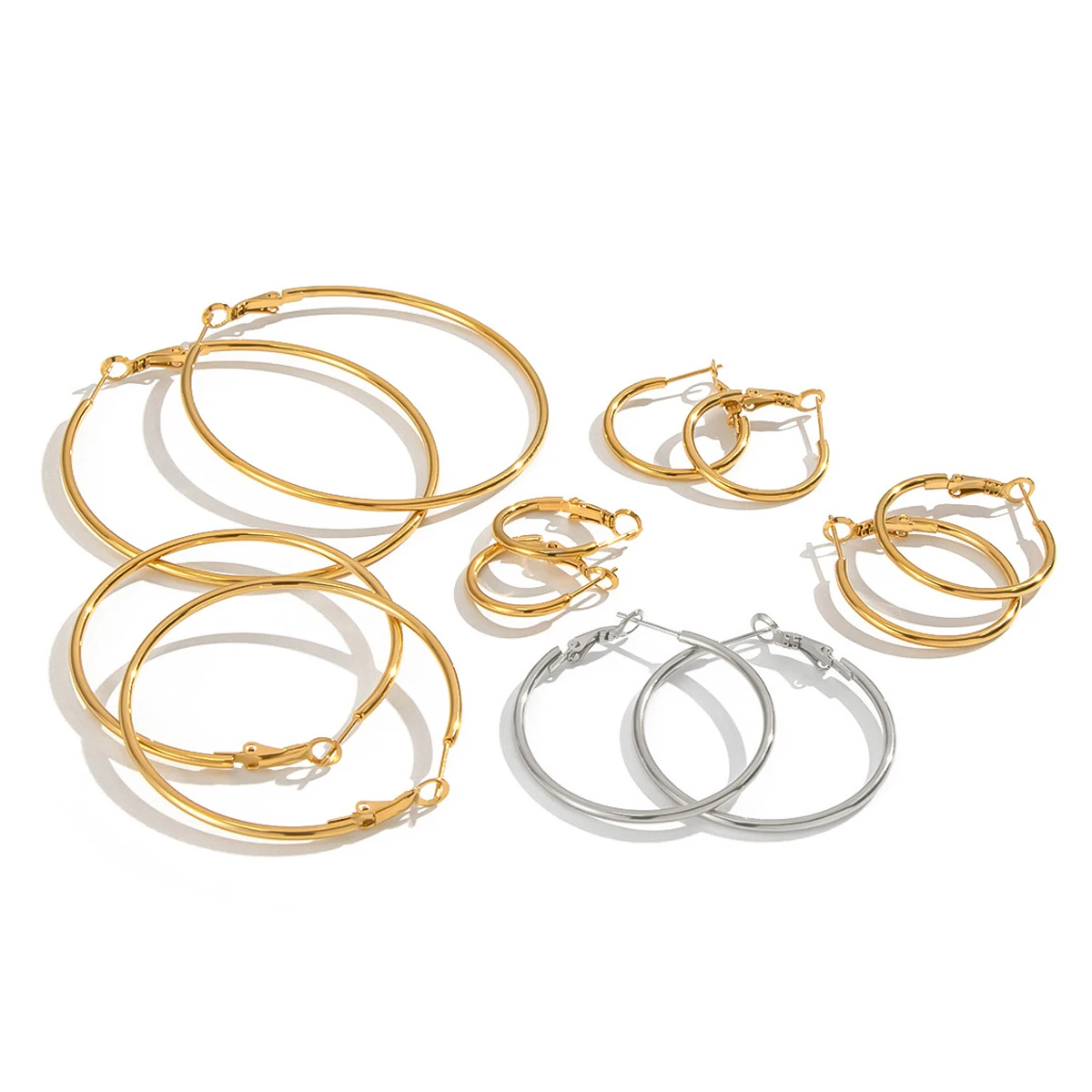 Stainless Steel Circle Earwire Loop Hoops Earrings for DIY Dangle Earring Jewelry Making Supplies 20mm 30mm 40mm 50mm
Stainless Steel Circle Earwire Loop Hoops Earrings for DIY Dangle Earring Jewelry Making Supplies 20mm 30mm 40mm 50mm