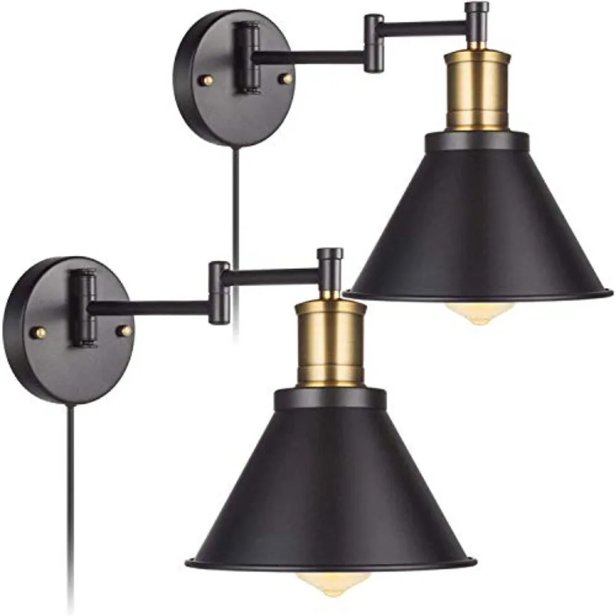 Wall Lamps Swing Arm Wall Lamp Wall Sconce Plug in Cord with Switch Vintage Barn Wall Light Bronze Black Lamp Lobby Hallway Kit
Wall Lamps Swing Arm Wall Lamp Wall Sconce Plug in Cord with Switch Vintage Barn Wall Light Bronze Black Lamp Lobby Hallway Kit