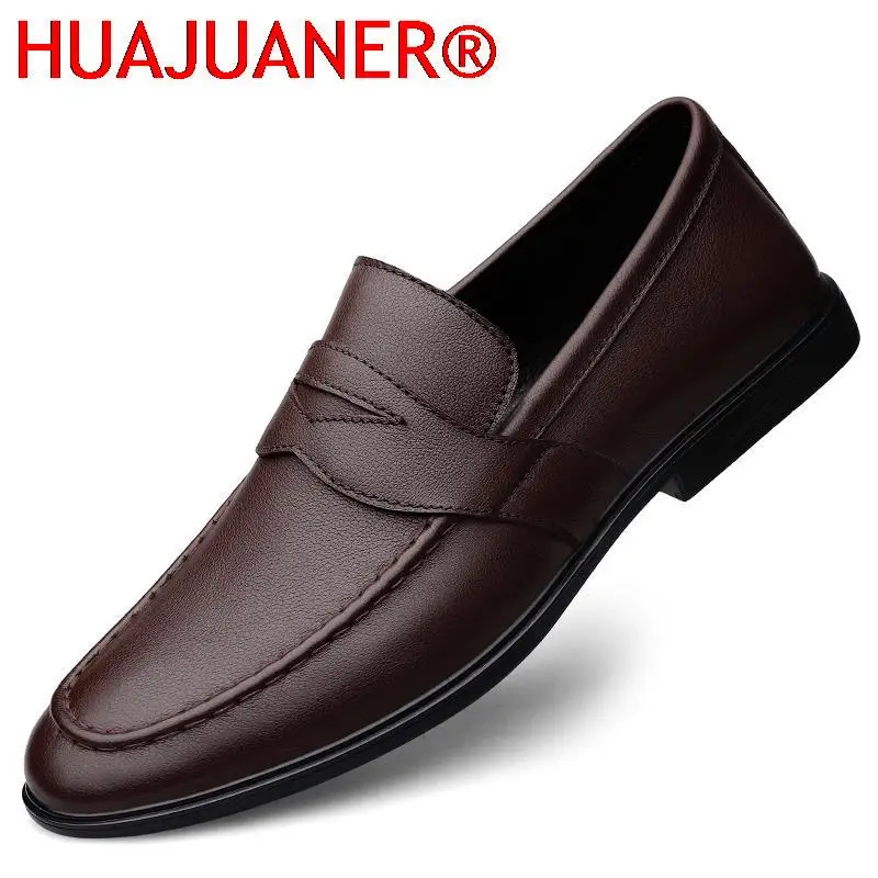 Mens Casual Genuine Leather Shoes Spring Summer Comfortable Flat Walking Loafers Men Black Brown Retro Mens Slip on Boat Shoes
Mens Casual Genuine Leather Shoes Spring Summer Comfortable Flat Walking Loafers Men Black Brown Retro Mens Slip on Boat Shoes