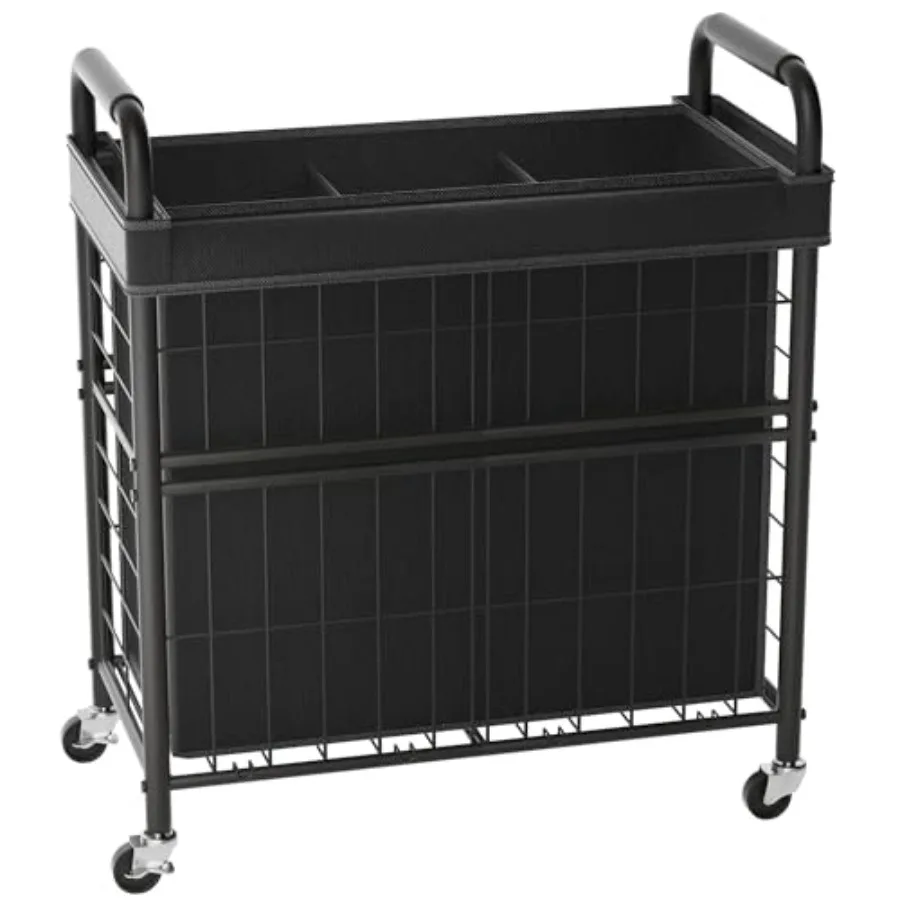 3-Section Rolling Laundry Hamper 145L with Wheels Pull-Out Removable Bags 3-Compartment Clothes Organizer for Laundry Room Bath
3-Section Rolling Laundry Hamper 145L with Wheels Pull-Out Removable Bags 3-Compartment Clothes Organizer for Laundry Room Bath