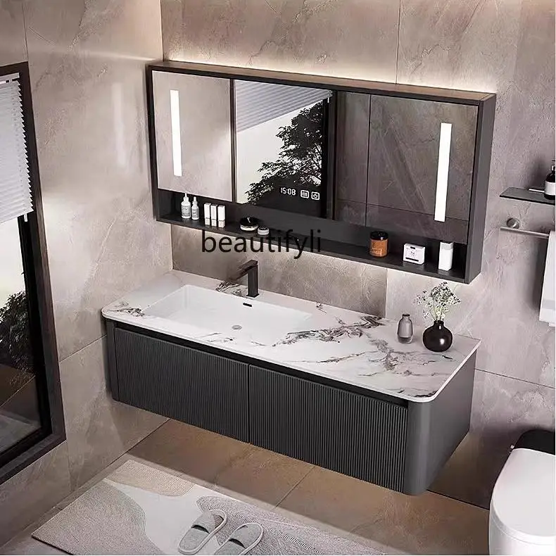 Light luxury rock slab seamless ceramic integrated basin sink basin bathroom cabinet toilet sink
Light luxury rock slab seamless ceramic integrated basin sink basin bathroom cabinet toilet sink