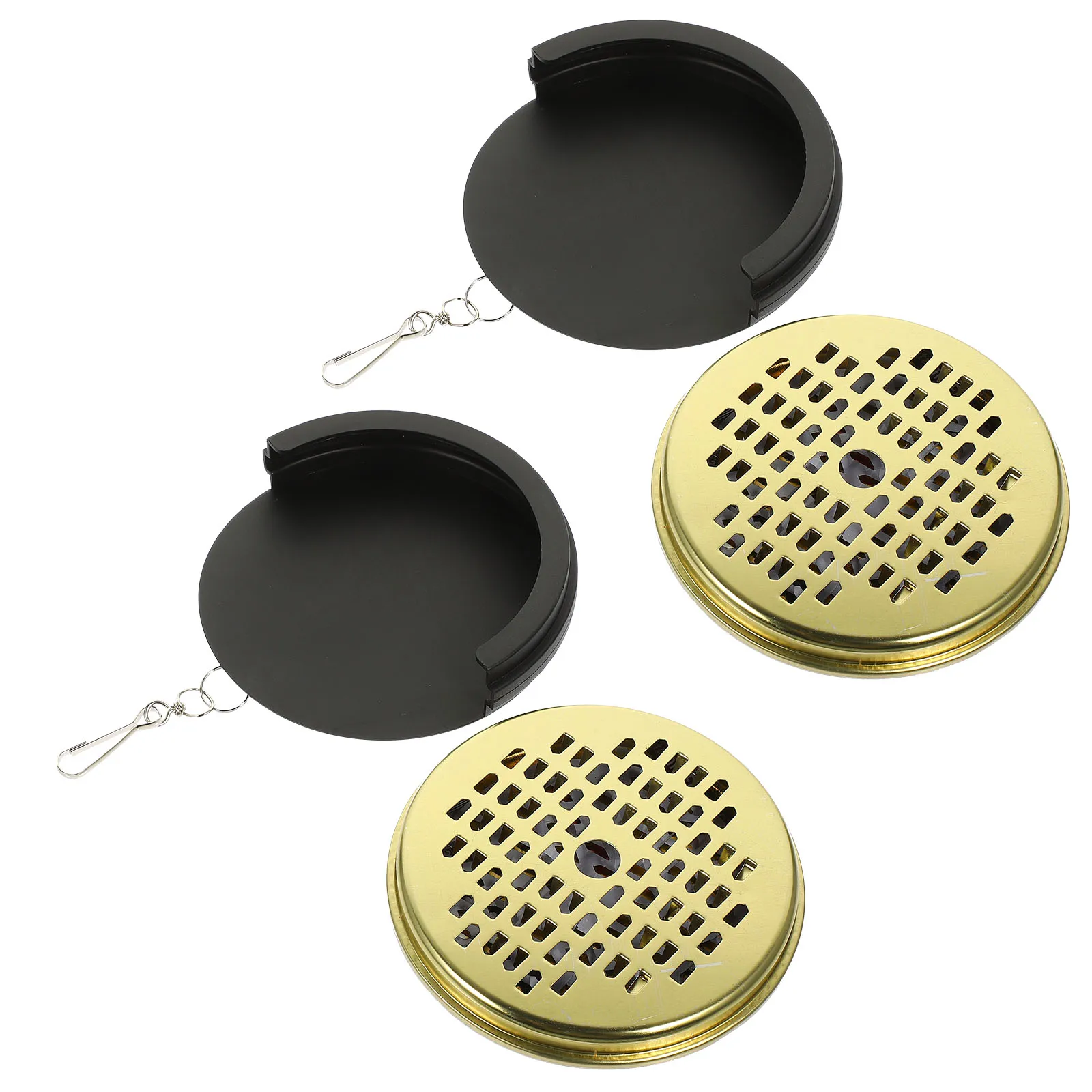 2Pcs Metal Incense Burner Box Hollow Lid Container for Home Patio Outdoor Use Portable Smoke Spreading
2Pcs Metal Incense Burner Box Hollow Lid Container for Home Patio Outdoor Use Portable Smoke Spreading