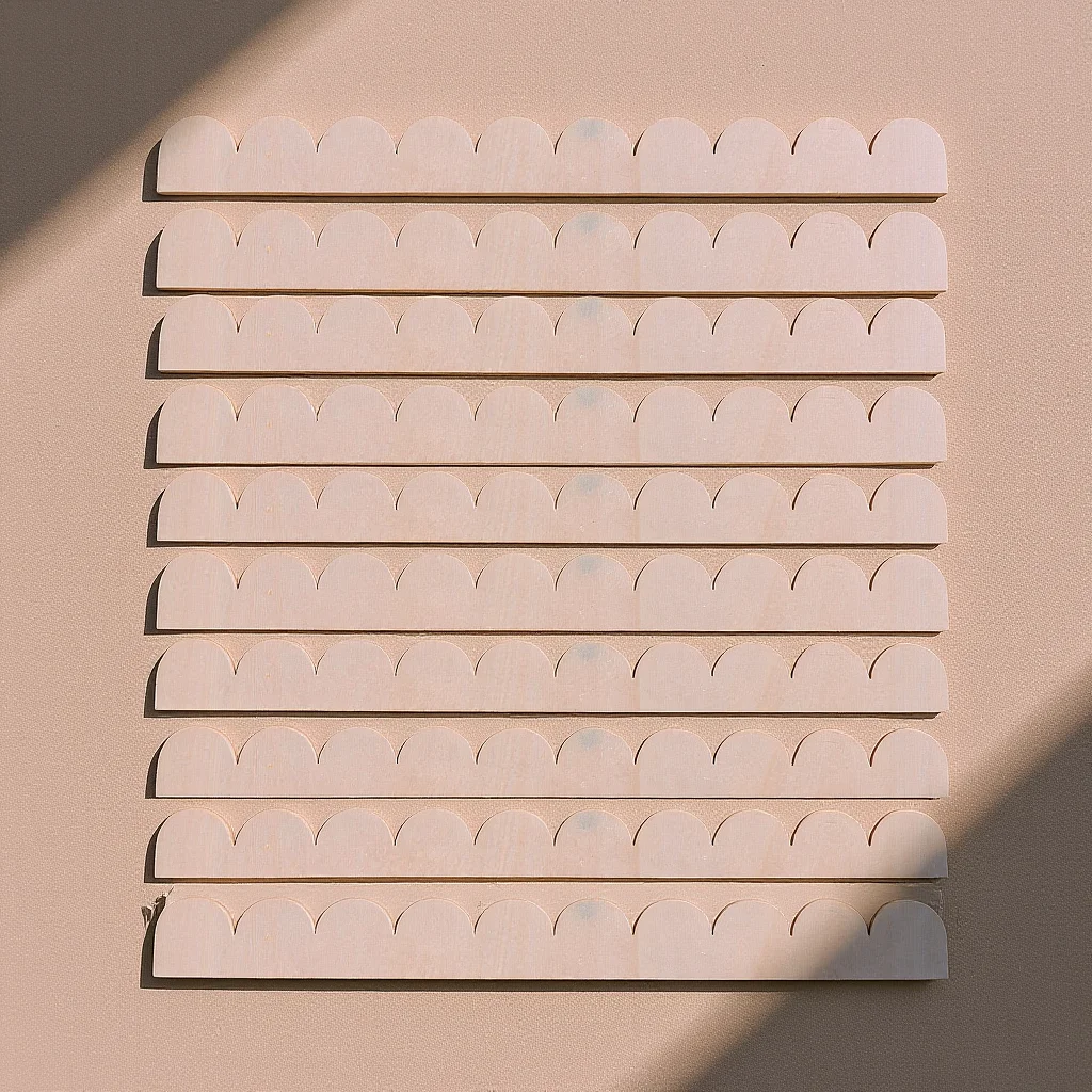 12Pcs Fan-Shaped Wood Frame Trim Scalloped Unfinished Decorative Edge Moulding for DIY Home Decoration Wall Cabinet Shelf Door
12Pcs Fan-Shaped Wood Frame Trim Scalloped Unfinished Decorative Edge Moulding for DIY Home Decoration Wall Cabinet Shelf Door