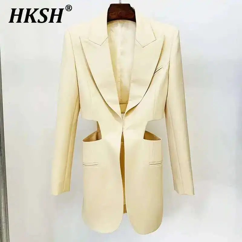 HKSH 2024 Autumn Spring New Women's Tide Punk Personality Blazer Hollow Out Coat Mesh Spliced Suit Pants Set Fashion Ins HK3137
HKSH 2024 Autumn Spring New Women's Tide Punk Personality Blazer Hollow Out Coat Mesh Spliced Suit Pants Set Fashion Ins HK3137