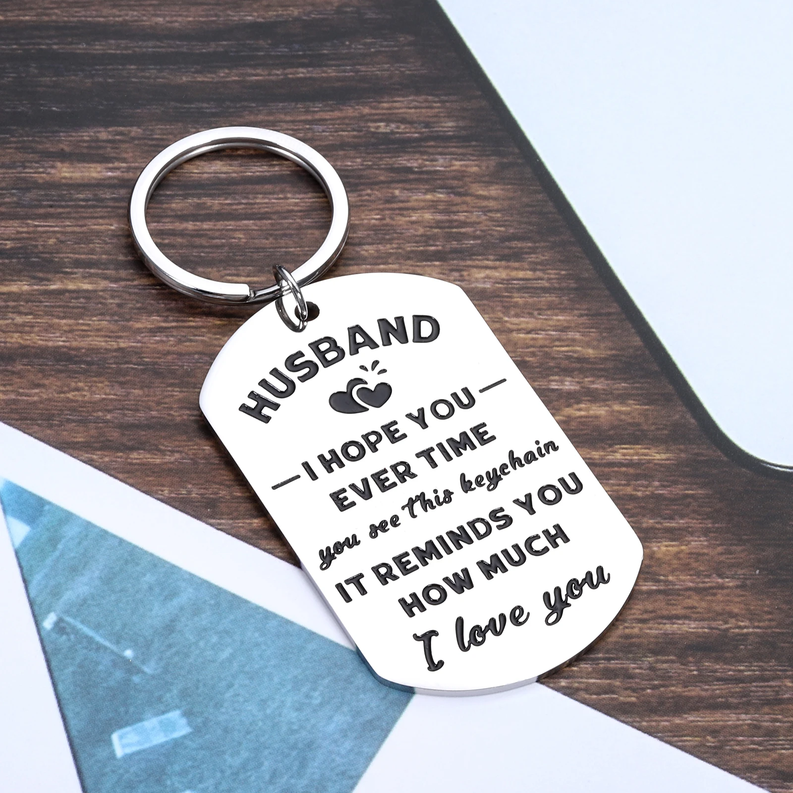 iTopaaSi Husband Keychain from Wife Romantic Anniversary Gift I Love You Keychains for Love Boyfriend Creative Keyring Pendant
iTopaaSi Husband Keychain from Wife Romantic Anniversary Gift I Love You Keychains for Love Boyfriend Creative Keyring Pendant