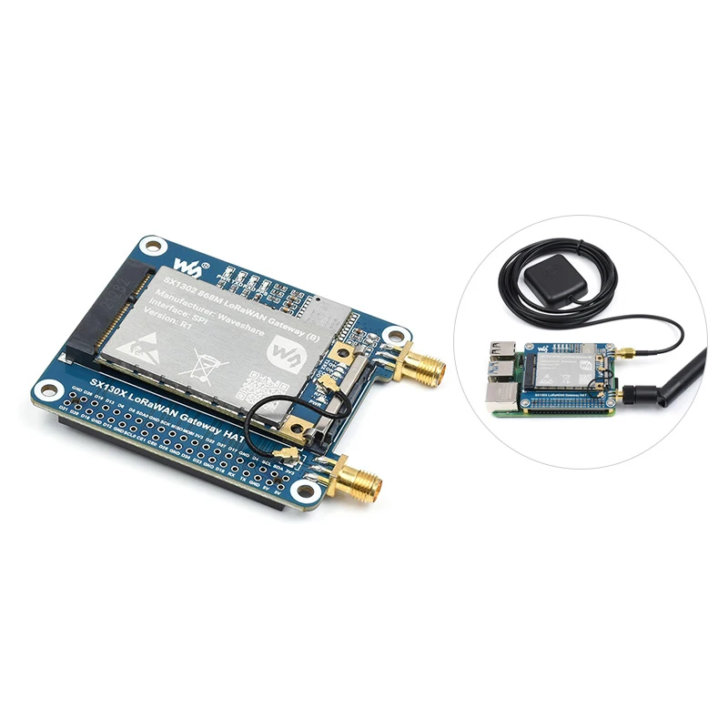Raspberry Pi LoRaWAN модуль SX1302 SX1303 Mini PCIe 868M 915M Lora Gateway Hat, плата расширения
Raspberry Pi LoRaWAN модуль SX1302 SX1303 Mini PCIe 868M 915M Lora Gateway Hat, плата расширения