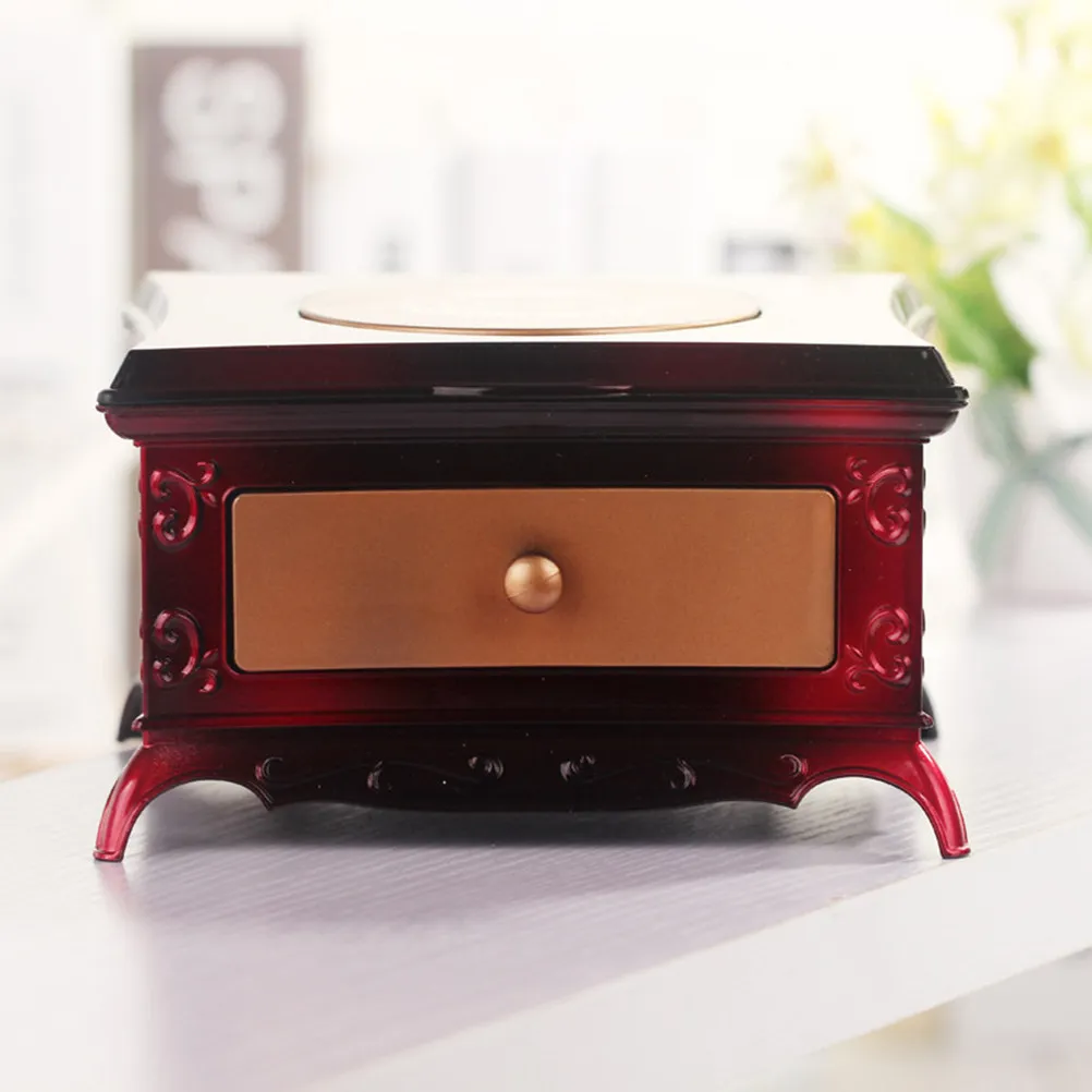 Music Box Jewelry Box for Little Girls Red Classic Dresser Design Storage Case with Mirror Wind-Up Melody Elegant 3D Interior
Music Box Jewelry Box for Little Girls Red Classic Dresser Design Storage Case with Mirror Wind-Up Melody Elegant 3D Interior