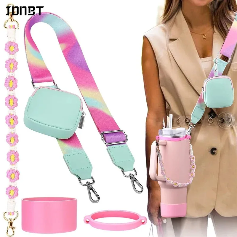 4Pcs Colorful Accessories Set for Stanley 30oz 40oz Tumbler Cup Holder with Adjustable Strap Water Bottle Handle Carrier Boot
4Pcs Colorful Accessories Set for Stanley 30oz 40oz Tumbler Cup Holder with Adjustable Strap Water Bottle Handle Carrier Boot