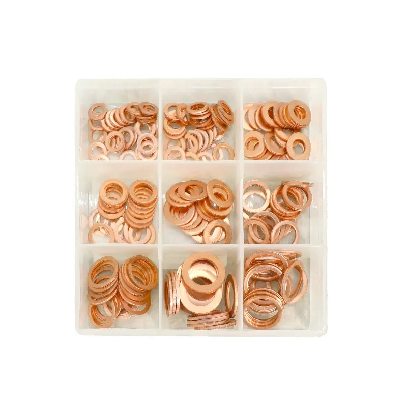 200 шт., 375 шт., медная прокладка, уплотнительная медная плоская прокладка, уплотнительное кольцо M5 M6 M8 M10 M12 M14
200 шт., 375 шт., медная прокладка, уплотнительная медная плоская прокладка, уплотнительное кольцо M5 M6 M8 M10 M12 M14