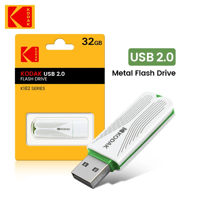 KODAK USB Flash Drives Pen Drive K182 Pendrive 32GB 64GB 128GB 256GB CLE USB 2.0 Flash Disk Mini Key Memory Stick
KODAK USB Flash Drives Pen Drive K182 Pendrive 32GB 64GB 128GB 256GB CLE USB 2.0 Flash Disk Mini Key Memory Stick