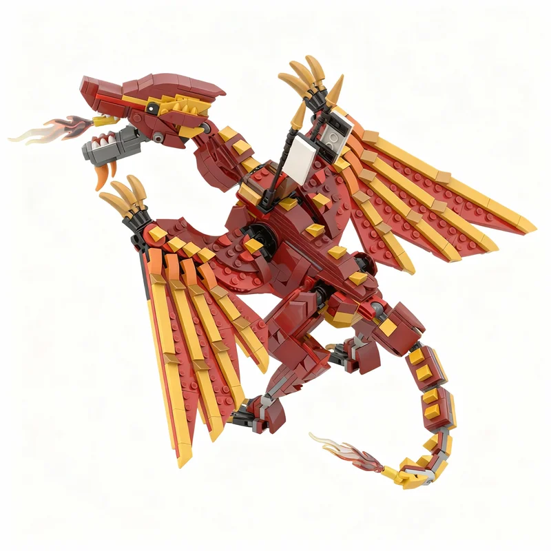 648pcs MOC Ninjia Fire Dragon Model Building Blocks Construction Toy Christmas Gifts DIY Creative Idea Education Assemble Brick
648pcs MOC Ninjia Fire Dragon Model Building Blocks Construction Toy Christmas Gifts DIY Creative Idea Education Assemble Brick