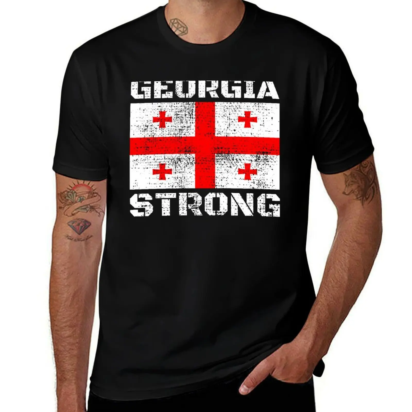 Georgia Strong Georgian Sakartvelo Flag T-Shirt Man t-shirt T-shirts oversize fashion shirts slim fit t shirts for men
Georgia Strong Georgian Sakartvelo Flag T-Shirt Man t-shirt T-shirts oversize fashion shirts slim fit t shirts for men