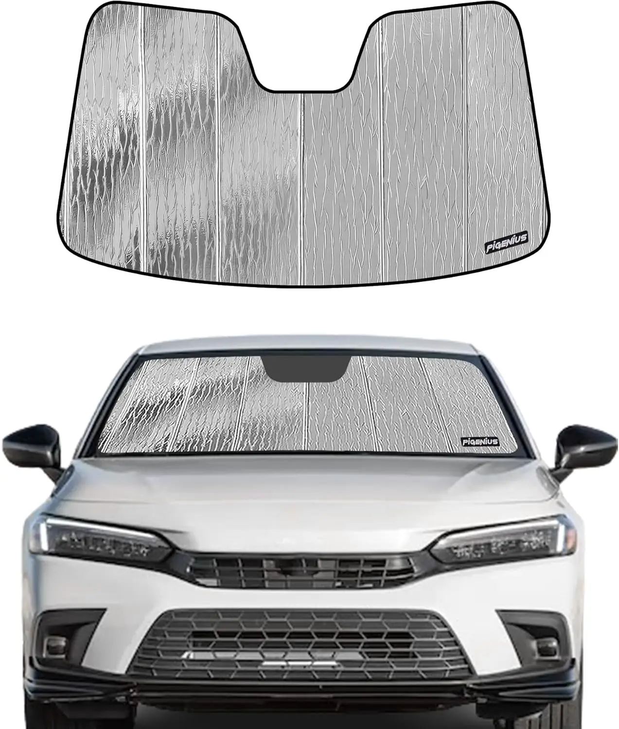 Windshield Sunshade for 2022-2026 Honda Civic - Reversible Silver/Black
Windshield Sunshade for 2022-2026 Honda Civic - Reversible Silver/Black