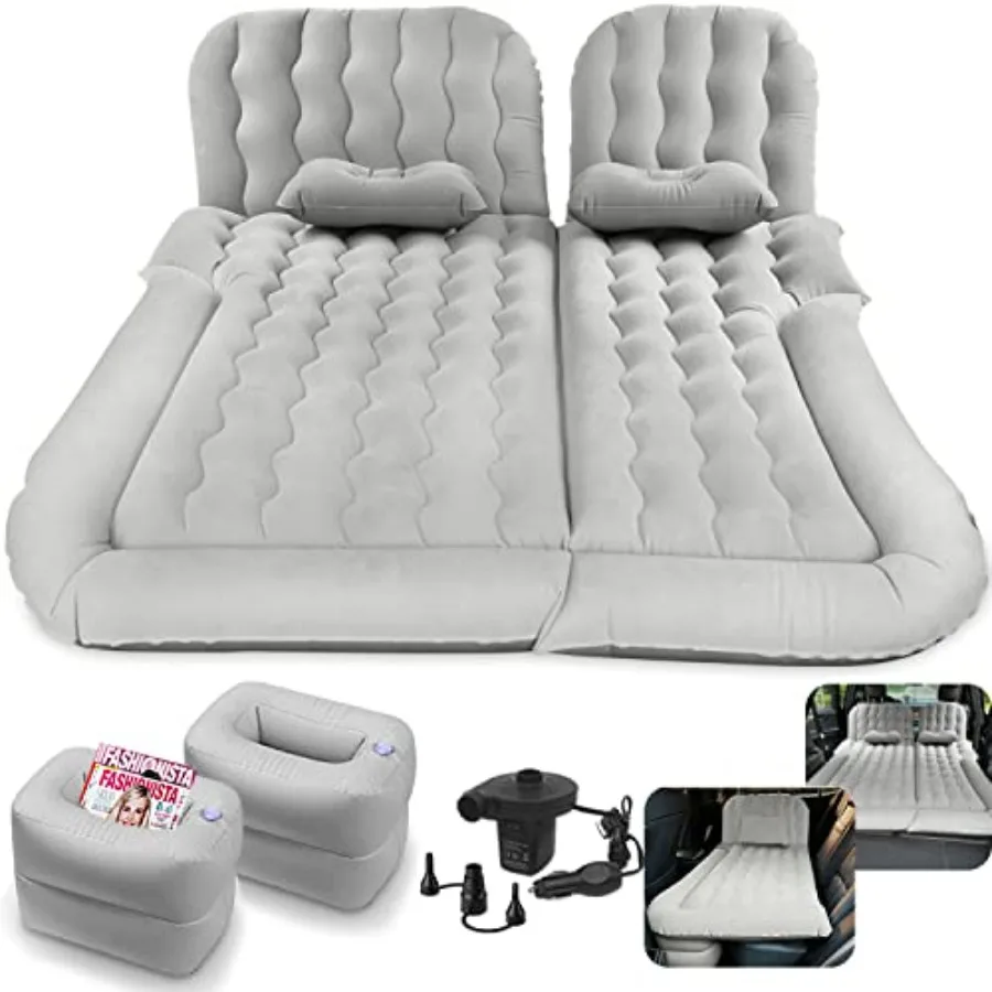 3 in 1 Car Air Mattress SUV Mattress for Back Seat Cargo Area Car Mattress with Electric Air Pump-2 Support Fillers and 2 Pillo
3 in 1 Car Air Mattress SUV Mattress for Back Seat Cargo Area Car Mattress with Electric Air Pump-2 Support Fillers and 2 Pillo