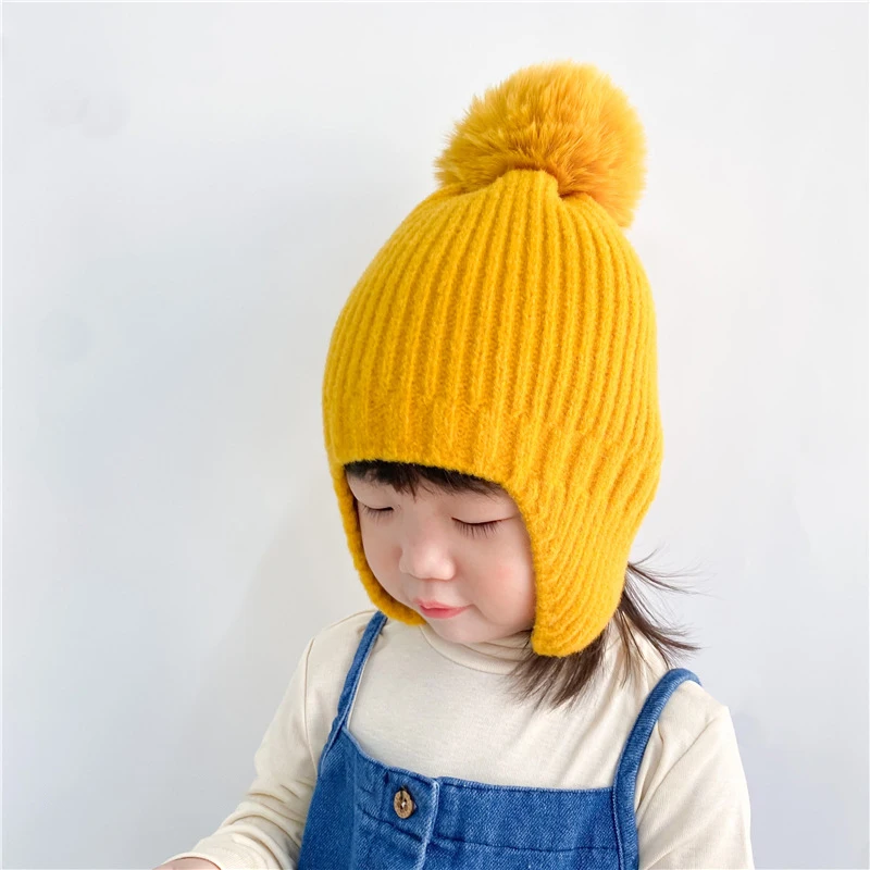 Fluffy Fur Ball Children Knitted Hat Winter Baby Ear Protection Pullover Cap 2-5year Kids Woolen Earmuffs Caps Pompom Beanies
Fluffy Fur Ball Children Knitted Hat Winter Baby Ear Protection Pullover Cap 2-5year Kids Woolen Earmuffs Caps Pompom Beanies