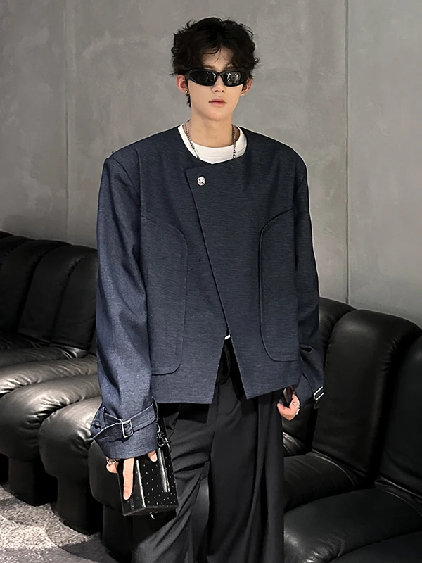 New Chinese Sle Loose Fit oulder Padded Jaet Men's Casual Spring Autumn Faion ow Model No Collar High End Feeling
New Chinese Sle Loose Fit oulder Padded Jaet Men's Casual Spring Autumn Faion ow Model No Collar High End Feeling