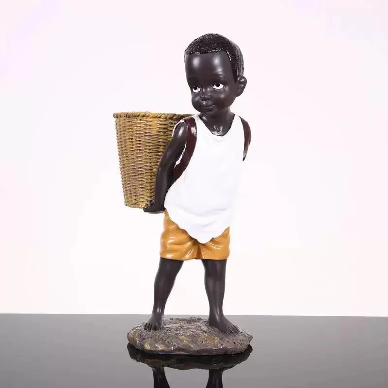 New Cartoon Resin Doll Decoration Handmade Painted Resin Craft Decoration Black Children's Office Desktop Decoration Gift
New Cartoon Resin Doll Decoration Handmade Painted Resin Craft Decoration Black Children's Office Desktop Decoration Gift
