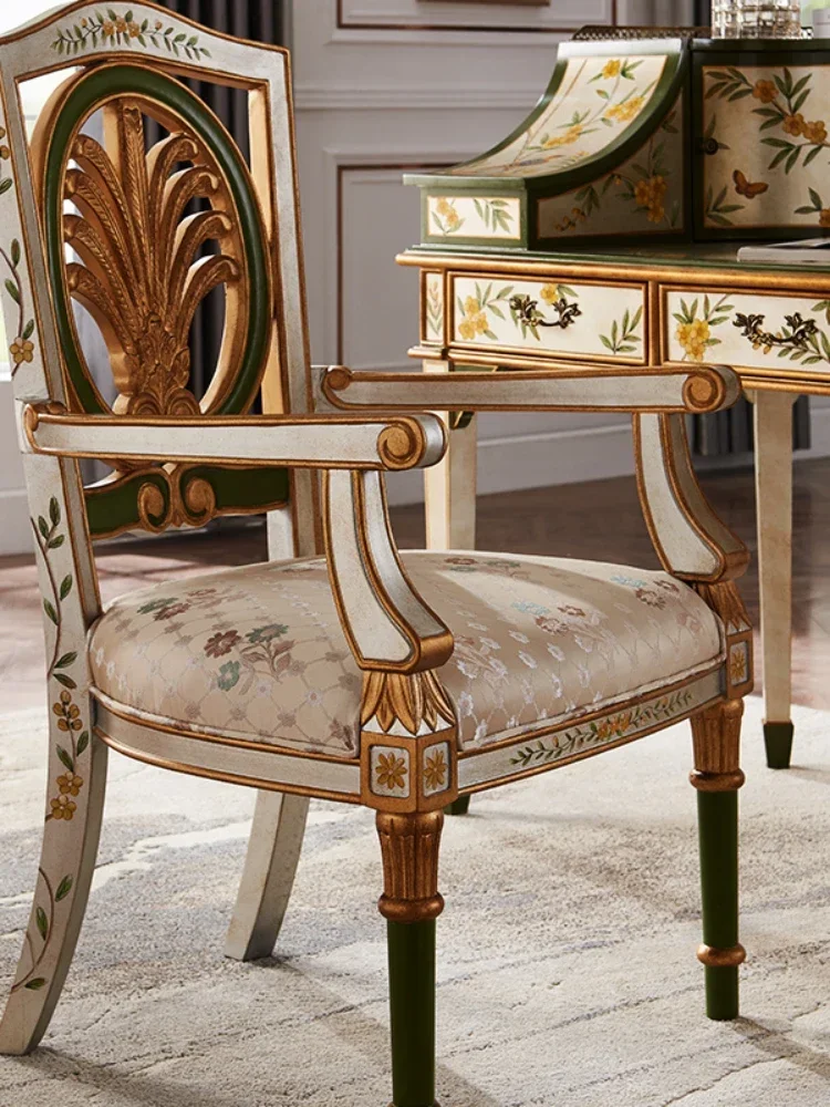 Painted Desk Study Chair Combination Vintage Country With Drawer Home Solid Wood Hand Painted Writing Desk
Painted Desk Study Chair Combination Vintage Country With Drawer Home Solid Wood Hand Painted Writing Desk