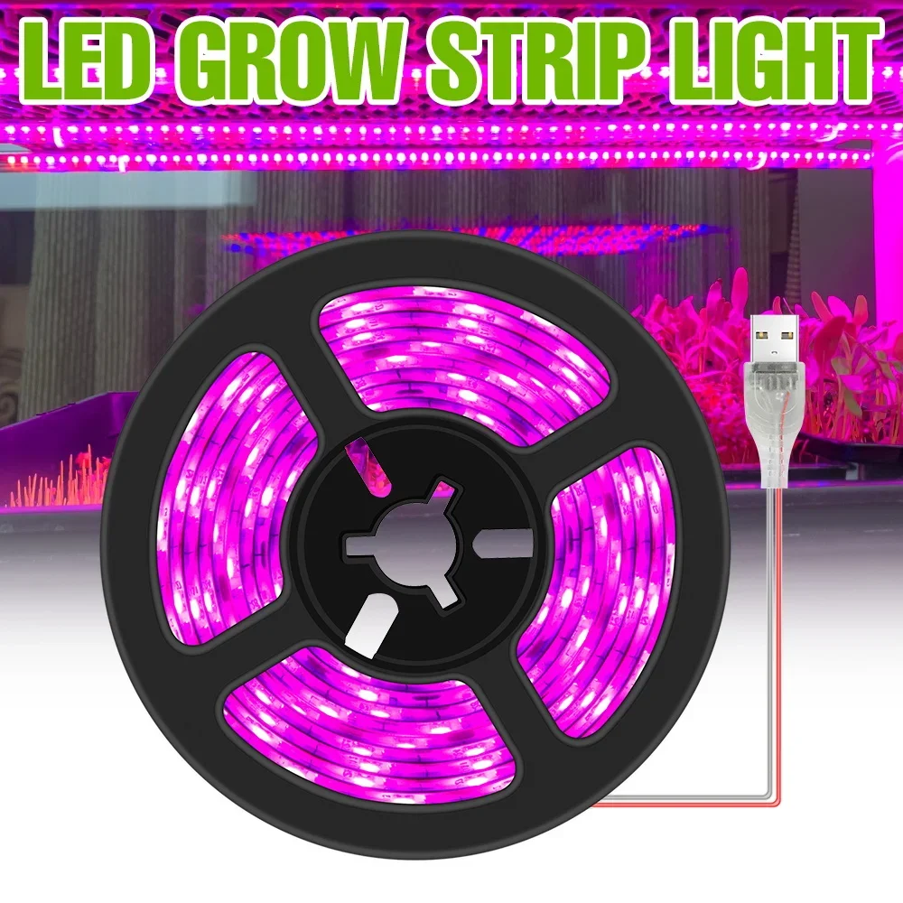 USB Indoor Grow Light Strip LED Full Spectrum Cultivation Plant Lamp Greenhouse Seeds Potted Flowers Growth Box Fill Lighting
USB Indoor Grow Light Strip LED Full Spectrum Cultivation Plant Lamp Greenhouse Seeds Potted Flowers Growth Box Fill Lighting