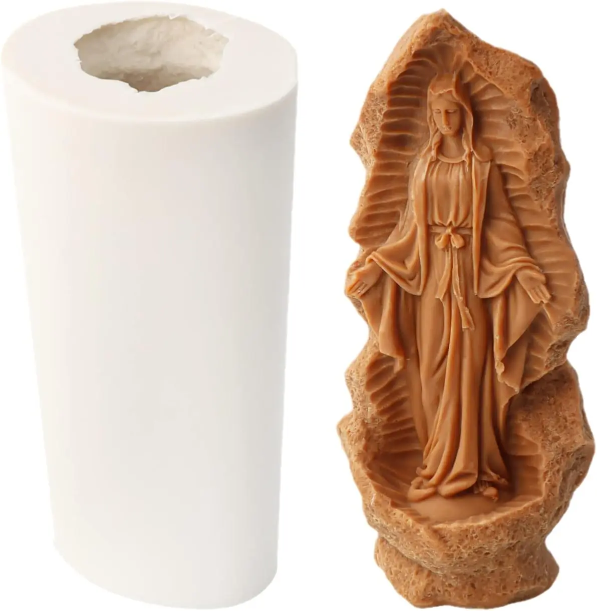 3D Virgin Mary Savior Jesus Sculpture Silicone Candle Molds, DIY Jesus Molds for Candle Making Resin Soap Casting Cake Chocolate, Large Stone Virgin Sculpture Molds for Home Decor (F)
3D Virgin Mary Savior Jesus Sculpture Silicone Candle Molds, DIY Jesus Molds for Candle Making Resin Soap Casting Cake Chocolate, Large Stone Virgin Sculpture Molds for Home Decor (F)