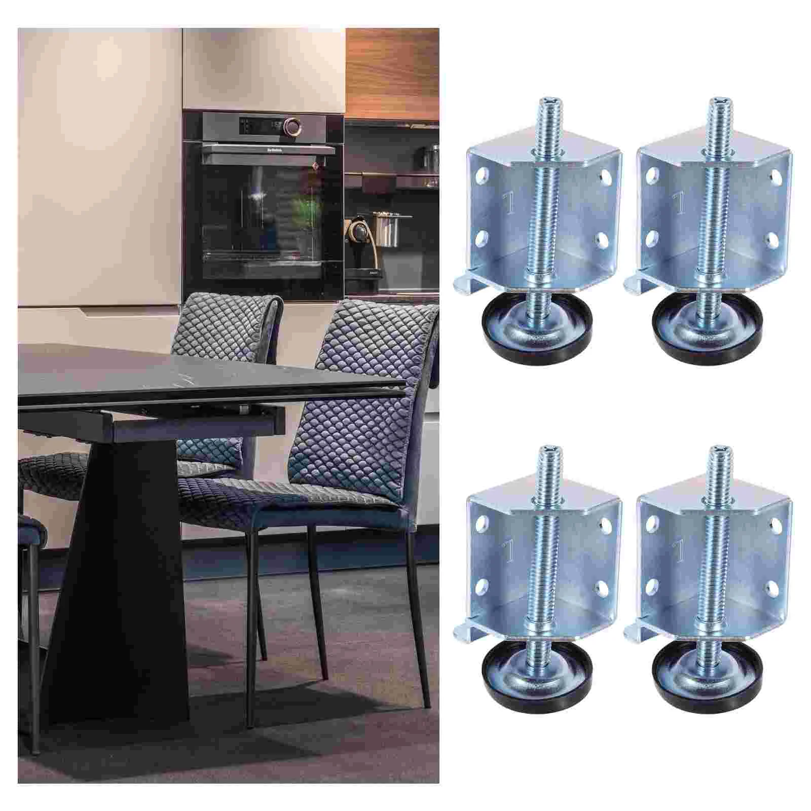 4 Pcs Adjustable Feet for Furniture Height Foot Leveler Workbench Levelers Floor Mat
4 Pcs Adjustable Feet for Furniture Height Foot Leveler Workbench Levelers Floor Mat