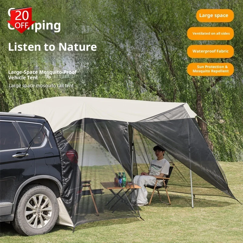 Waterproof SUV RV Tent for Car Side Canopy Awning with Mosquito Net-Four-Season Nylon 2000-3000mm One Bedroom Outdoor Use
Waterproof SUV RV Tent for Car Side Canopy Awning with Mosquito Net-Four-Season Nylon 2000-3000mm One Bedroom Outdoor Use