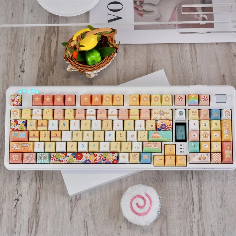Cute Sunflower PBT Keycaps,130 Keys Cherry Profile Double Shot GMK Custom Keyboard Caps For MX Switches Mechanical Keyboards
Cute Sunflower PBT Keycaps,130 Keys Cherry Profile Double Shot GMK Custom Keyboard Caps For MX Switches Mechanical Keyboards