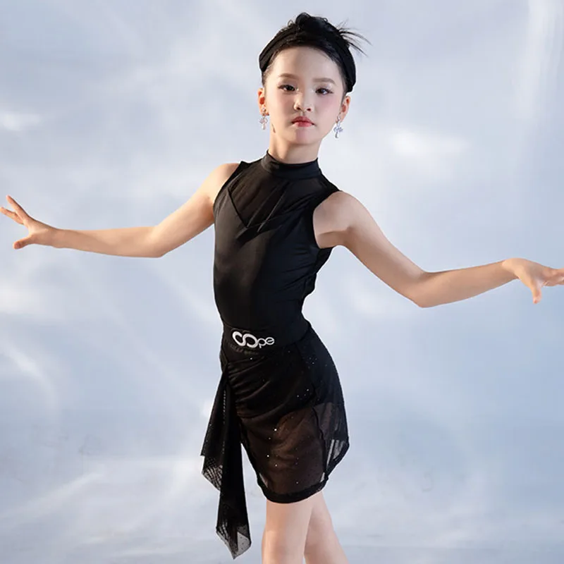 2026 Latin Dance Training Clothes Children Sleeveless Black Dance Suit Girl Rumba Cha Cha Dancing Outfit Practice Set AMY3356
2026 Latin Dance Training Clothes Children Sleeveless Black Dance Suit Girl Rumba Cha Cha Dancing Outfit Practice Set AMY3356