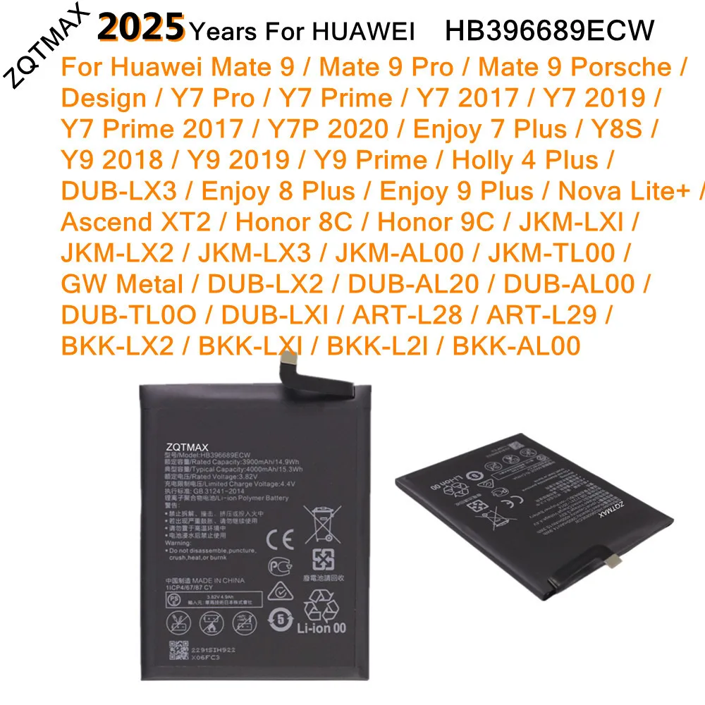HB406689ECW Battery For Huawei Y9 Y8 Y7 Honor 8C 9C JKM LXl LX2 LX3 AL00 TL00 GW Metal DUB LX2 AL20 ART L28 L29 BKK LX2 LXl L2l
HB406689ECW Battery For Huawei Y9 Y8 Y7 Honor 8C 9C JKM LXl LX2 LX3 AL00 TL00 GW Metal DUB LX2 AL20 ART L28 L29 BKK LX2 LXl L2l