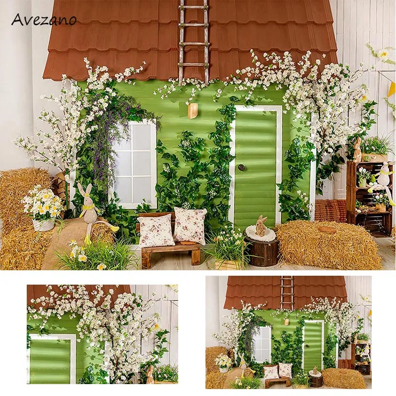 Avezano Spring Easter Backgrounds for Photography Bunny Flowers Grass Wooden House Newborn Portrait Backdrop Photo Studio Decor
Avezano Spring Easter Backgrounds for Photography Bunny Flowers Grass Wooden House Newborn Portrait Backdrop Photo Studio Decor