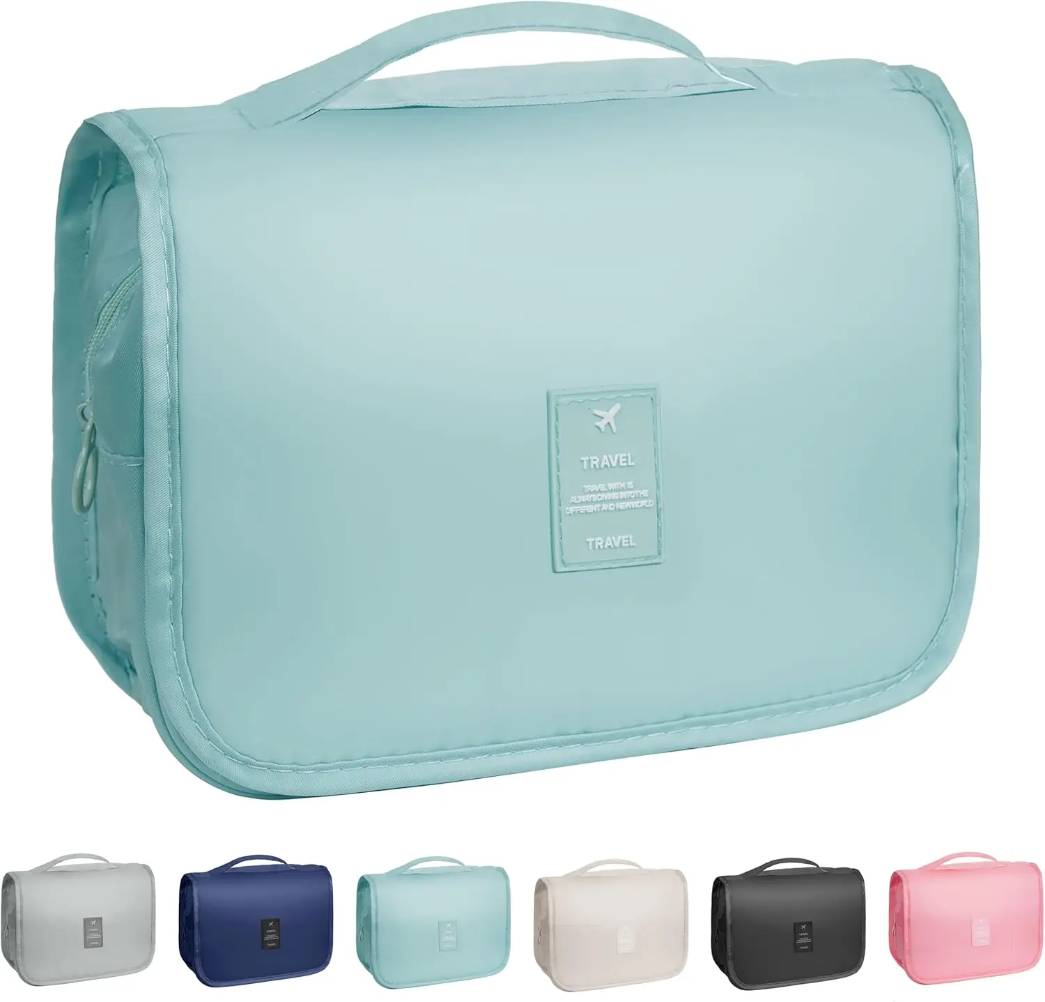 Waterproof Hanging Toiletry Bag, Portable Travel Organizer for Men & Women, Light Blue
Waterproof Hanging Toiletry Bag, Portable Travel Organizer for Men & Women, Light Blue
