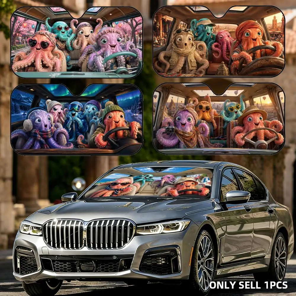 Funny Octopus Driving Sun Visor Car Windshield Sun Shade Front Window Sunshade UV Block Heat Insulation Cover Parasol
Funny Octopus Driving Sun Visor Car Windshield Sun Shade Front Window Sunshade UV Block Heat Insulation Cover Parasol