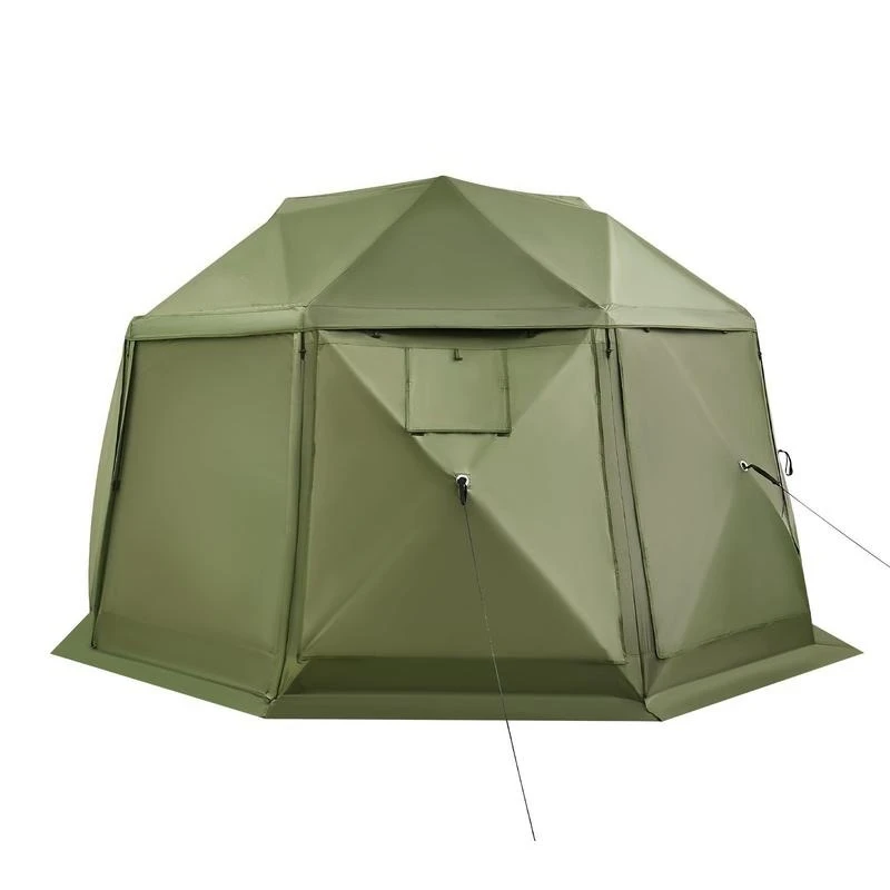 Pop up Gazebo Screen Tent, 13 x 13 ft, 13-Sided Spherical Camping Canopy Tent with Removable Top & Carry Bag, Quick-Set & Bite-Proof, Screen House Sun Shelter for 10-12 Persons, Green
Pop up Gazebo Screen Tent, 13 x 13 ft, 13-Sided Spherical Camping Canopy Tent with Removable Top & Carry Bag, Quick-Set & Bite-Proof, Screen House Sun Shelter for 10-12 Persons, Green