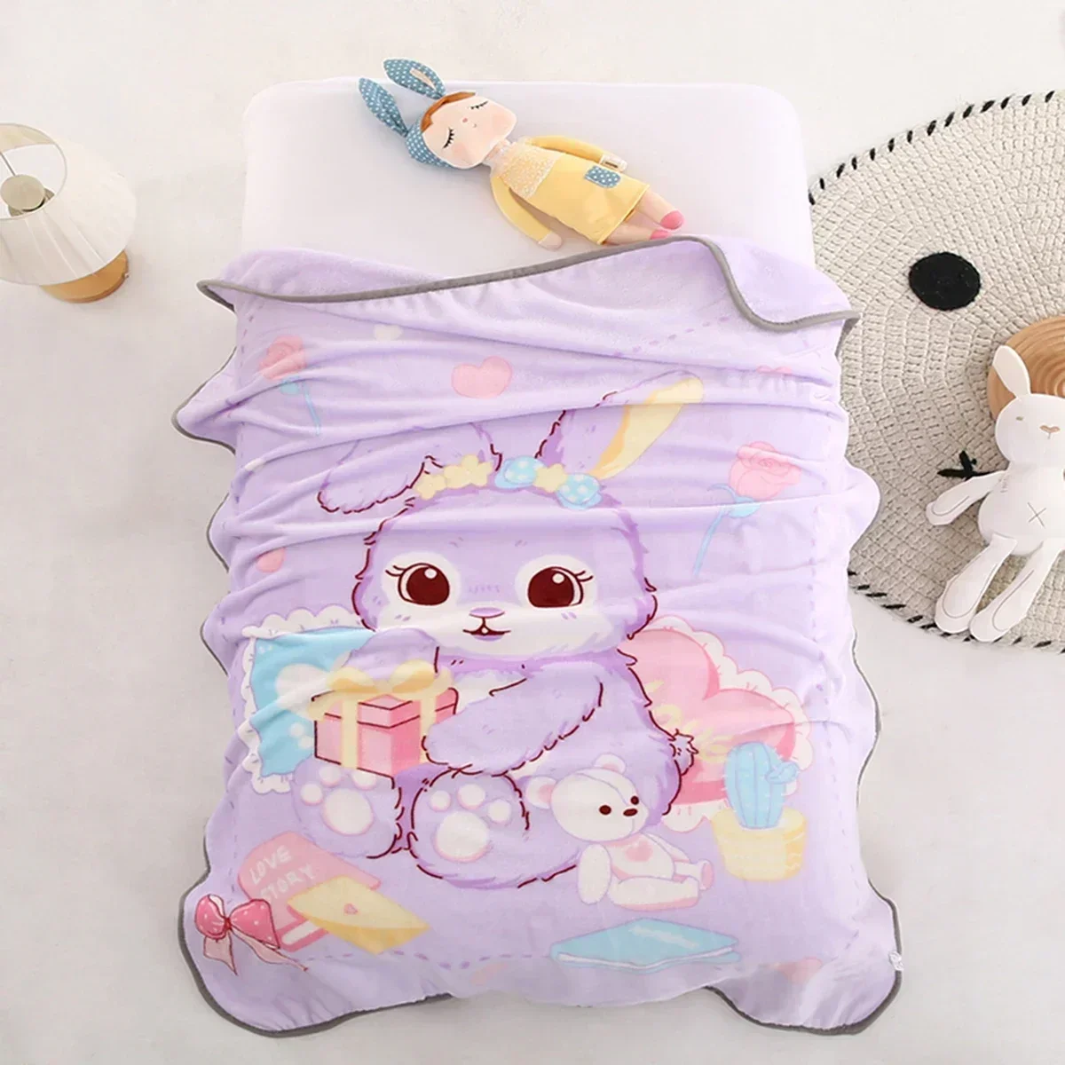 Rabbit Toys Print Baby Blanket Super Soft Sherpa Babes Carpet for Couch Sofa Bed Bedroom Living Room Children Cover When Sleep
Rabbit Toys Print Baby Blanket Super Soft Sherpa Babes Carpet for Couch Sofa Bed Bedroom Living Room Children Cover When Sleep
