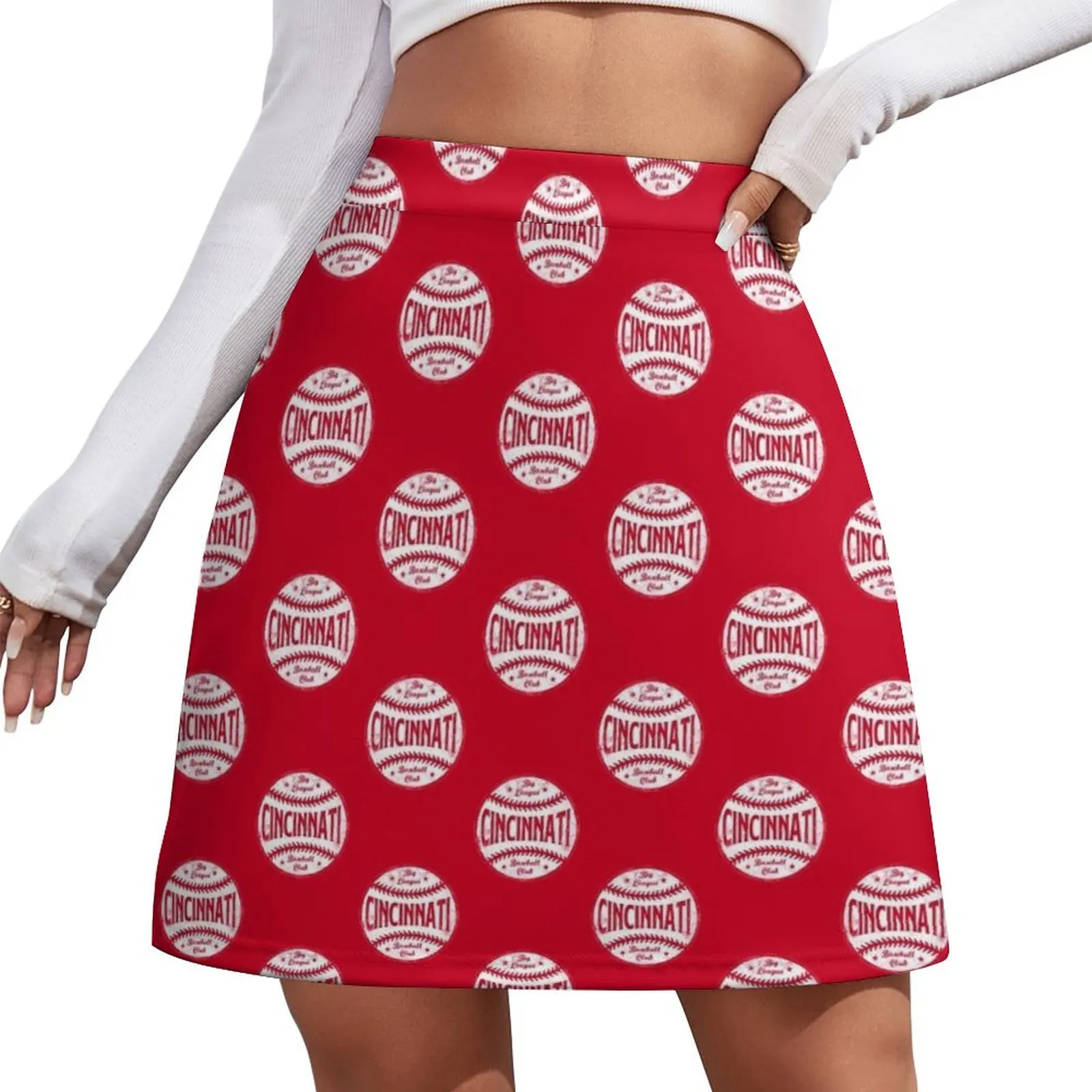 Cincinnati Retro Big League Baseball - Red Mini Skirt cosplay womans clothing dresses for prom korean summer clothes Mini Skirt
Cincinnati Retro Big League Baseball - Red Mini Skirt cosplay womans clothing dresses for prom korean summer clothes Mini Skirt