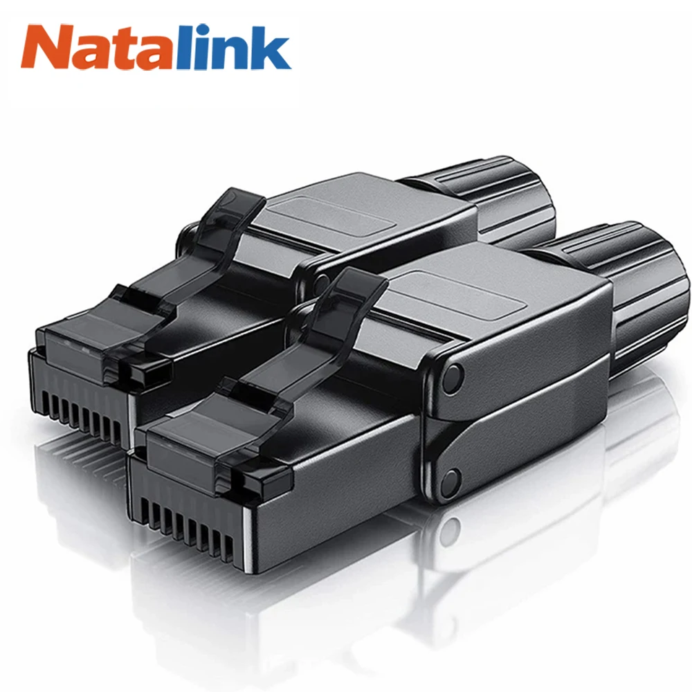 Natalink Cat8 Cat7 Cat6a Connectors RJ45 Tool Free Industrial Ethernet Easy Jack Shielded RJ45 Modular Termination Plug - 1PCS
Natalink Cat8 Cat7 Cat6a Connectors RJ45 Tool Free Industrial Ethernet Easy Jack Shielded RJ45 Modular Termination Plug - 1PCS